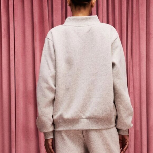 Parke Grey Valentine's Varsity Mockneck 🤍💗 - Picture 5 of 5